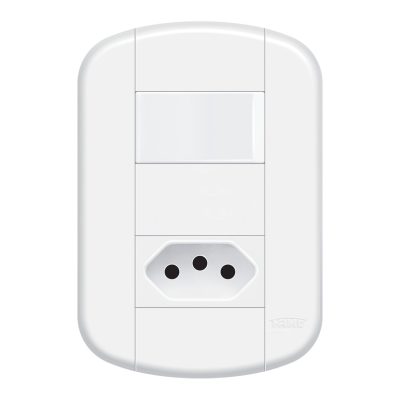 Interruptor Simples e Tomada 2P+T 20A/250V~ - Distanciados - Blanc Mais