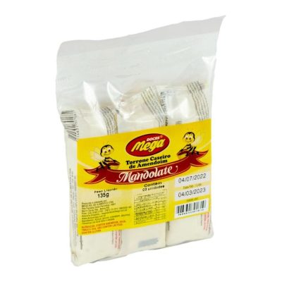 Torrone Mandolate com Amendoim - 135g