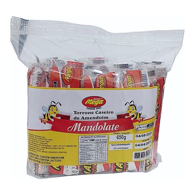 Torrone Mandolate Caseiro de Amendoim - 650g