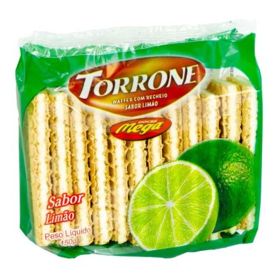 Torrone com Waffer recheio sabor Limão - 150g