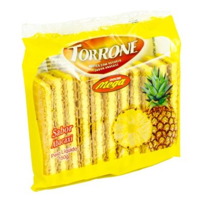 Torrone com Waffer recheio sabor Abacaxi - 150g